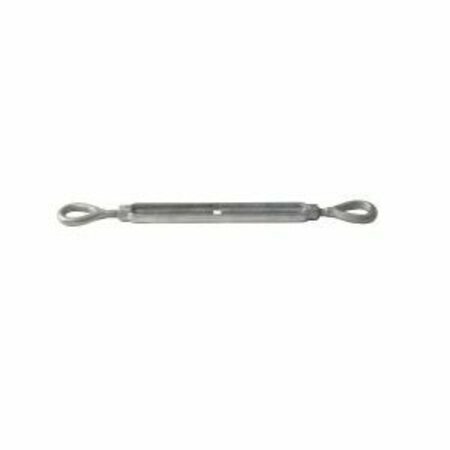 BEN-MOR CABLES Ben-Mor Turnbuckle, 1200 lb Working Load, 3/8 in Thread, Eye, Eye, 6 in Take-Up 70502